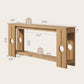 Console Table 70.9 Farmhouse Sofa Table Behind Couch Entryway Natural Wood | 2-tier open shelf design for display and storage