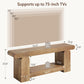 TV Stand for 55 65 70 75 Inch TV, 63" Modern Entertainment Center for Living Room with 2-Tier Open Storage, Heavy Duty TV Console with Thick U-Shaped Legs