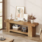 TV Stand for 55 65 70 75 Inch TV, 63" Modern Entertainment Center for Living Room with 2-Tier Open Storage, Heavy Duty TV Console with Thick U-Shaped Legs