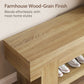 47" Long Entryway Bench, Wooden Entry Way Benches Indoor with Storage Shelf, Rustic Farmhouse End of Bed Bench for Bedroom, Narrow Shoe Rack Seat Skinny Bench for Dining Table, Mud Room, Hallway