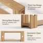 Console Table 70.9 Farmhouse Sofa Table Behind Couch Entryway Natural Wood | 2-tier open shelf design for display and storage