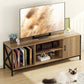 Vividwood 65" Farmhouse TV Stand - Entertainment Center with Storage (Pine Brown)