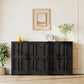 Vividwood Modern Farmhouse Sideboard - 2-Door Storage Cabinet with Adjustable Shelves