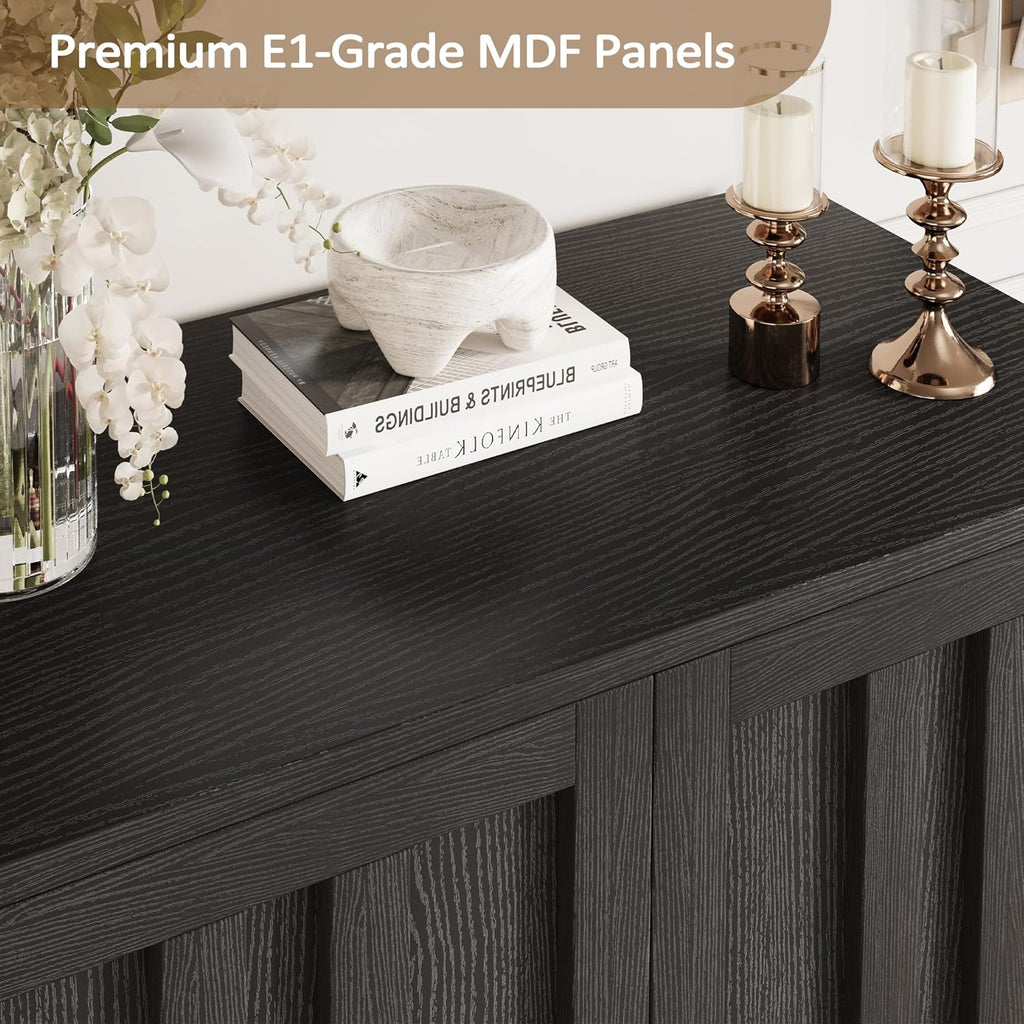 Vividwood Modern Farmhouse Sideboard - 2-Door Storage Cabinet with Adjustable Shelves