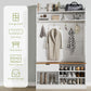 AesthLife Modern Hall Tree - Bench & Shoe Storage Organizer (Classical White)