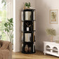 Vividwood 360° Spinning Bookshelf - 4-Tier Corner Organizer for Small Spaces & Kids Rooms