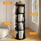 Vividwood 360° Spinning Bookshelf - 4-Tier Corner Organizer for Small Spaces & Kids Rooms