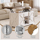 Vividwood Convertible Lift Top Coffee Table- 4-in-1 Multi-Function Design with Hidden Storage (Brown)