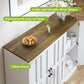 AesthLife Classical White Sideboard‌ - 42.5" Farmhouse Storage Cabinet
