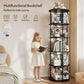 Vividwood 5-Tier Rotating Bookshelf - 360° Spinning Corner Display with Stackable Design