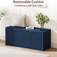 Vividwood Navy Blue Shoe Storage Bench‌ - 41.3" Entryway Cabinet with Padded Seat